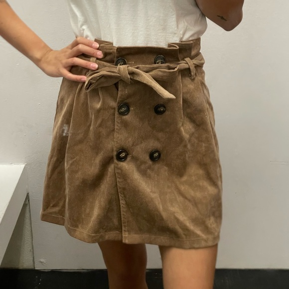 Altar’s State Brown corduroy skirt Sz Sm - Picture 4 of 6